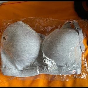 Light grey nursing bras